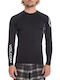 Volcom UPF 50+ Ανδρική Μακρυμάνικη Αντηλιακή Μπλούζα Μαύρη