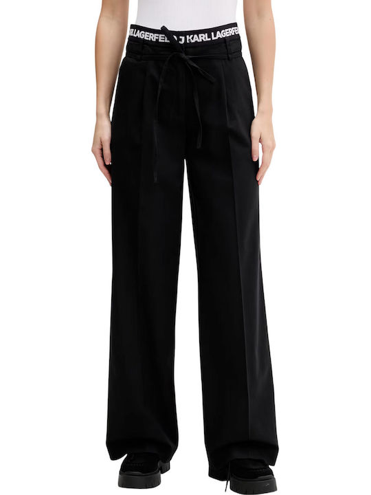 Damen Stoffhose Schwarz