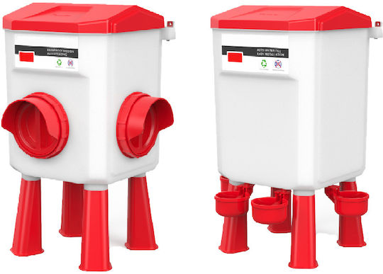 Automatic Plastic Feeder for Birds with 12 Liters Capacity