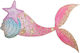 Mermaid Tail Printed 22cm Nv711