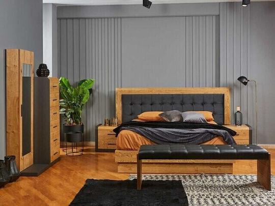 Σετ Κρεβατοκάμαρας Jolly 170x200εκ. 3τμχ Σετ Κρεβατοκάμαρας Jolly 170x200εκ. 3τμχ