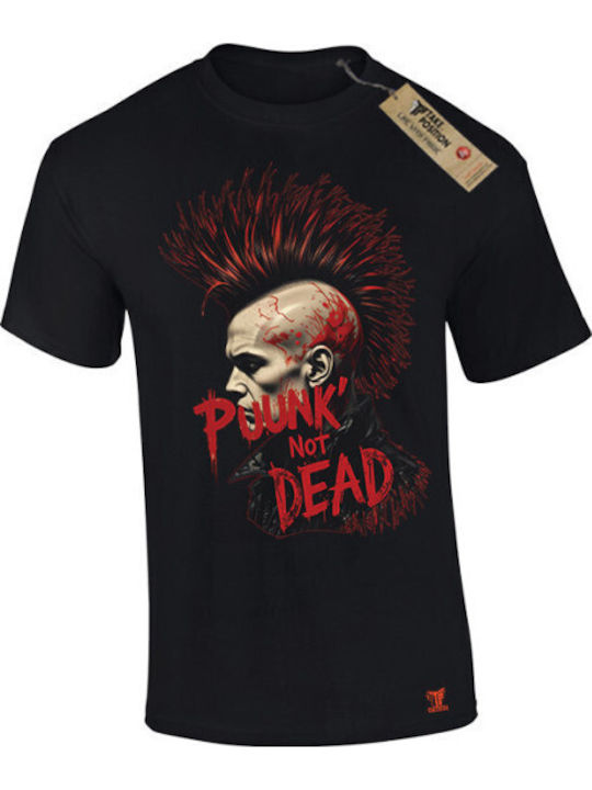 Мъжка Къс Ръкав Тениска Punk Not Dead В Черен Цвят 320-7776