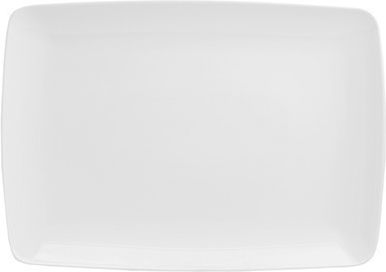 Cryspo Trio Porcelain White Serving Platter 30x21cm