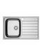 Franke Chiuvetă Bucătărie Drop-In Dreapta Inox 78x50cm Gri