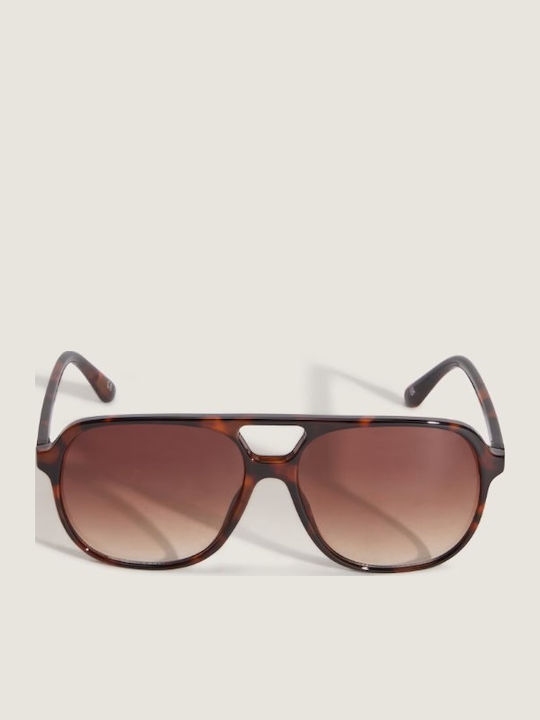 Vans Men's Sunglasses with Brown Tartaruga Frame and Brown Lens VN000T0A1RE