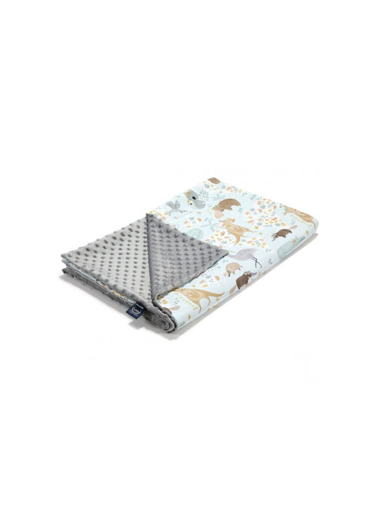 La Millou Baby Cot Blanket Dundee & Friends Cotton Gray 110x140cm