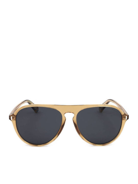 Polaroid Unisex Sunglasses with Gold Frame and ...