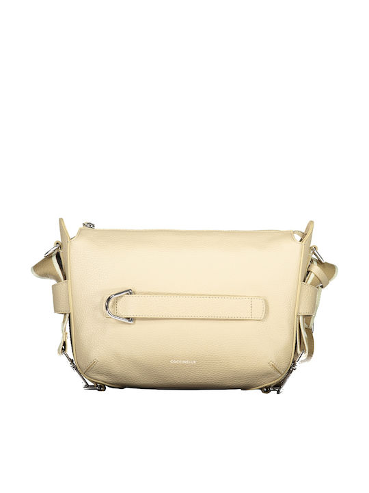 Coccinelle Stoff Damen Handtasche Beige