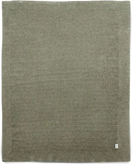 Mamas & Papas Κουβέρτα Αγκαλιάς & Λίκνου Pointelle Πράσινη 70x90εκ.