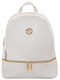Leather Women's Backpack White