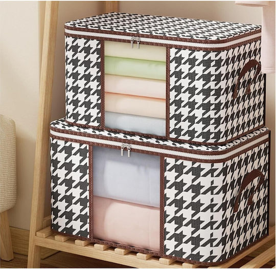 Alista Home Casetă Textilă Depozitare Haine Albă 60x40x30cm