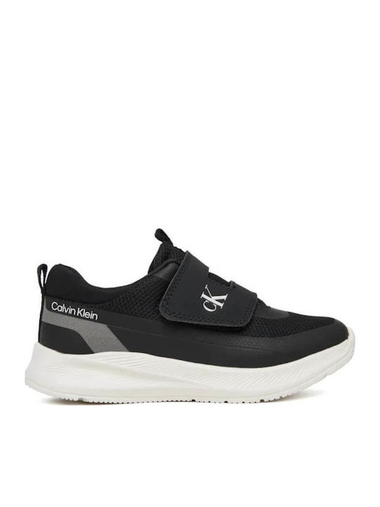 Calvin Klein Παιδικά Sneakers με Σκρατς Μαύρα