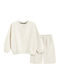 Kids Clothing Set with Shorts Winter 2 Pieces Beige