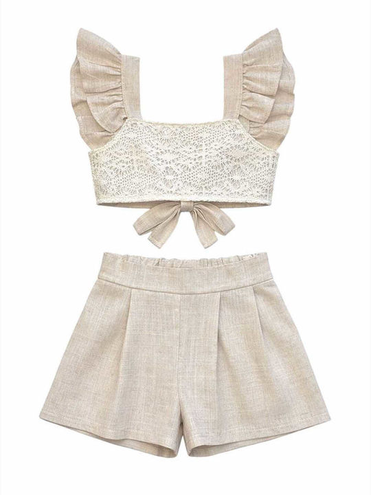 Sweet Baby Sommer Kinderbekleidungssets 2 Stück Ecru G216-1 Sweet Baby Sommer Kinderbekleidungssets 2 Stück Ecru G216-1