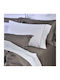 Down Town Home Подредба Плик За Завивка 100% Памук King Size с 2 Калъфки За Възглавници 260x250см Pin Stripe S884 Тъмносив