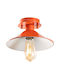 Opviq Opviq Deckenleuchte Montieren 24cm Orange mit E27 Lampenbirnensockel