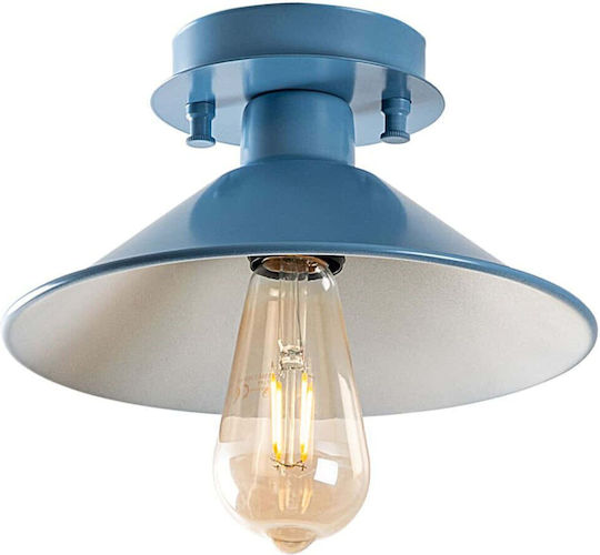 Opviq Opviq Deckenleuchte 24cm Blau mit E27 Fassung