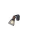 Eurolamp Meshy Einzeller Spot mit E14 Lampenbirnensockel in Schwarz Farbe