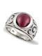 Hillas Men's Ring with Stones Silver