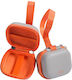 Telesin Disadv Mini Hard Transportation Case Action Cameras Universal Storage Bag Wrist Strap Grey