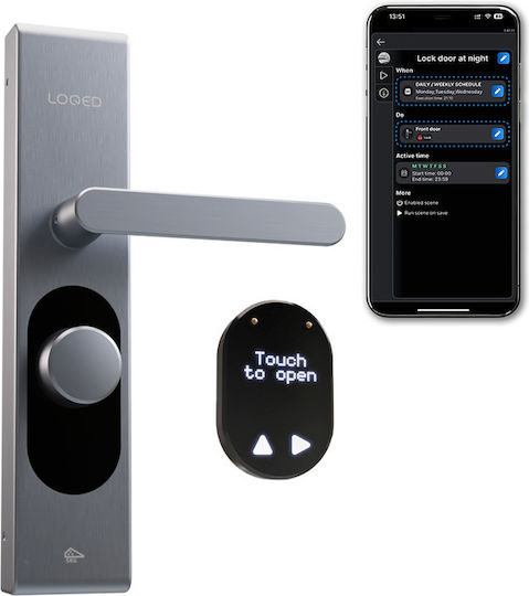 Shelly Elektronische Schlösser Loqed Touch Smart Lock in Silber