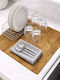 Brown Dish Rack and Drainer 50x40cm