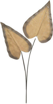 Inart Κλαδί S/2 Πορτοκαλί Foam Υ90εκ