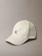 Calvin Klein Kids' Fabric Beige Jockey Hat