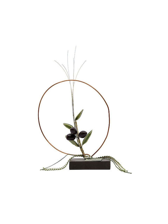 Rozos Keramics 17-976 Ceramic Handmade Olive Decorative Piece 17x15