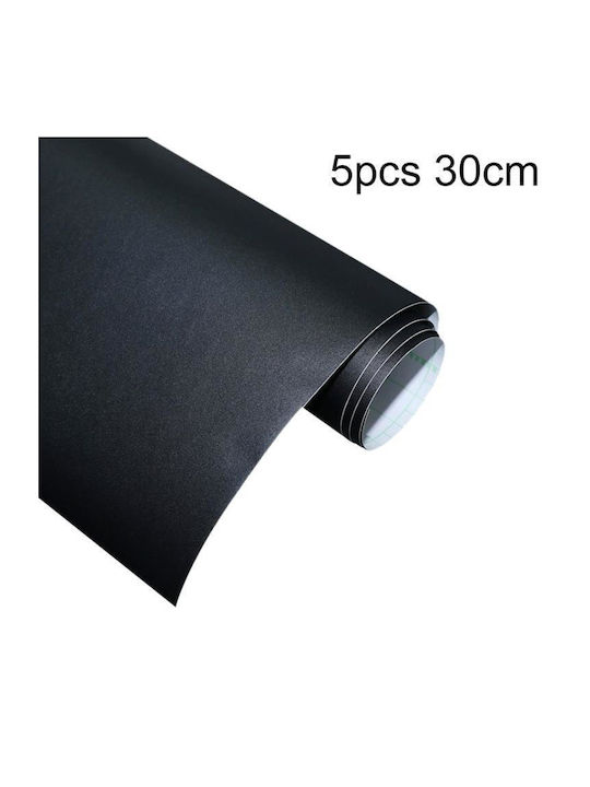 5 Pieces Pack Background Sticker Glass Film PVC Aquarium Static Electricity Style Black Ice 30cm x 1m