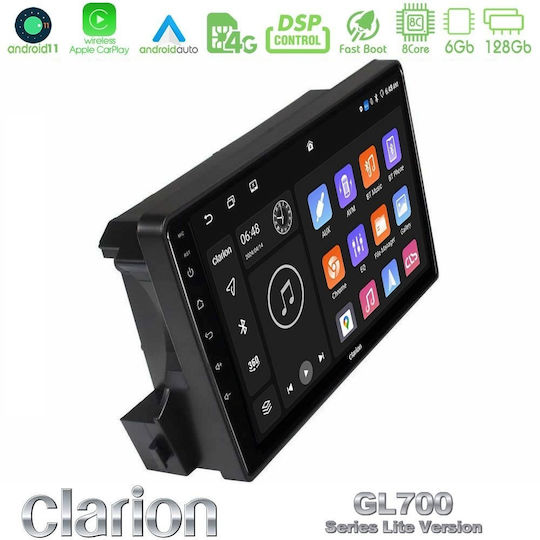 Clarion Car Audio System for Ssangyong Actyon / Kyron 2005-2014 Bluetooth USB WiFi GPS Apple CarPlay Android Auto with 9" Touch Screen