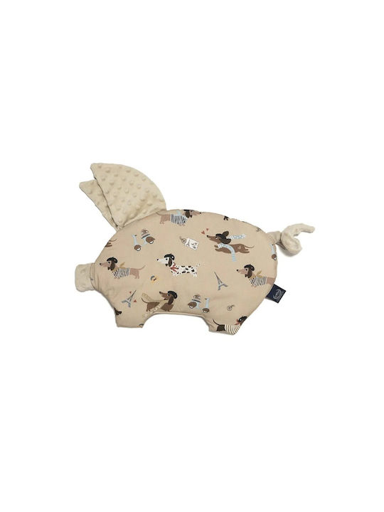 La Millou Βρεφικό Μαξιλάρι Ύπνου Sleepy Pig Pierre Dog Καφέ