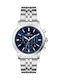 Ferro Men's Battery Watch With Silver Metal Bracelet