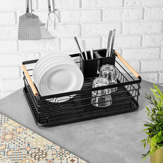 Vilde Sink Strainer Inox Black 43x32x14.5cm