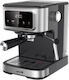 Arielli Espresso Machine 1100W 20bar Pressure for Cappuccino Silver ACM-1120TOUCH