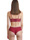 Women's Brazil Seamless Briefs with Burgundy Lace