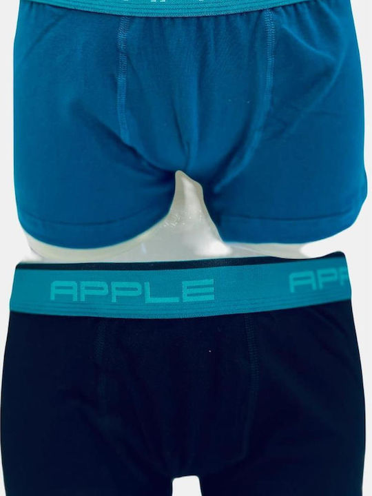 Apple Boxer Ανδρικά Μποξεράκια Μαύρα 2Pack