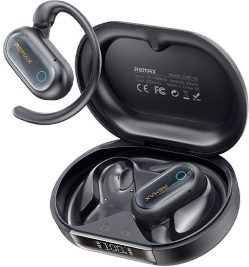 Remax OWS-05 Open Ear Bluetooth Handsfree Headphones with Sweat Resistance and Charging Case Blue