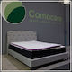 Como felt & wadding producers Mattress Topper Single Foam with Removable Cover 90x200x4cm