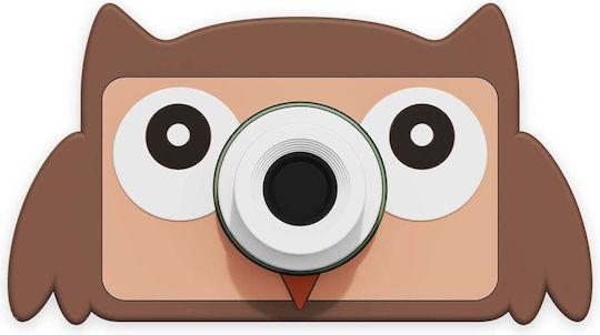 The Zoofamily Zoo Friends Owl Kids Camera 32MP Brown