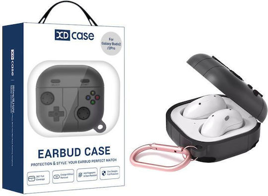 Xdcase Θήκη Σιλικόνης σε Μαύρο χρώμα για Galaxy Buds 2 Pro / 2 / Live / Pro