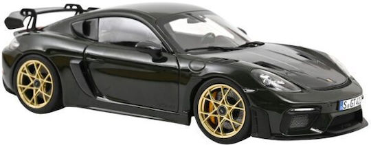 Porsche 718 Cayman GT4 RS 2023 Weissach Pack Verde Mașină Model 1:18 Norev