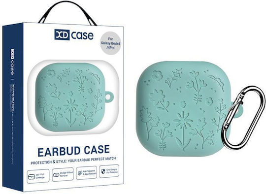 Xdcase Θήκη Σιλικόνης με Γάντζο σε Πράσινο χρώμα για Samsung Galaxy Buds 4 / 4 Pro