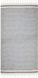Sea You Soon Beach Towel Pareo Cotton Black