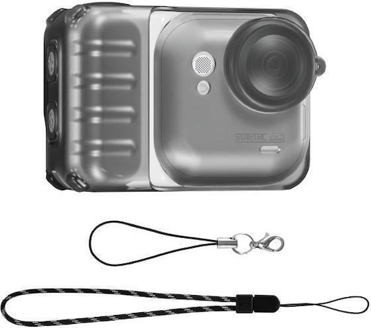 Insta360 Go Ultra Startrc Actionkamera-Hülle Hoch Elastisches Tpu Schwarz Glänzend