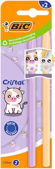 303746 Figurină Cristal Pachet 2 Mov Portocaliu Eu