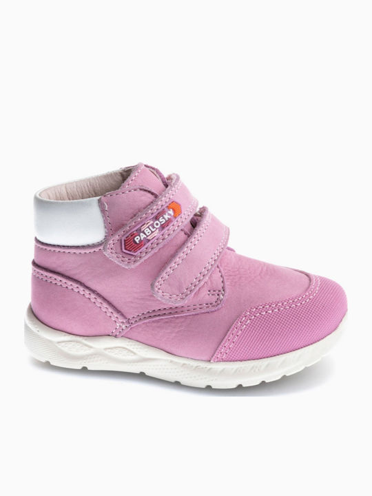 Pablosky Kids Ankle Boots with Hoop & Loop Clos...