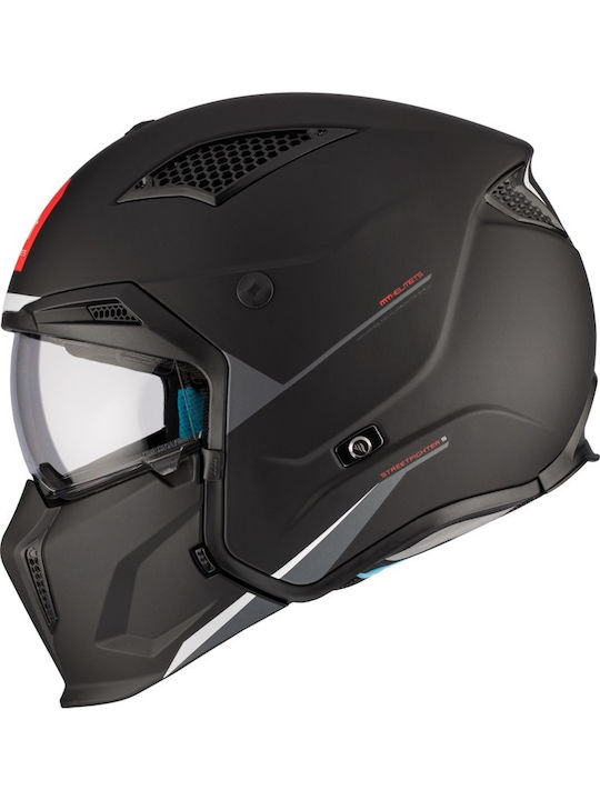 MT Streetfighter Motorcycle Helmet Modular ECE 22.06