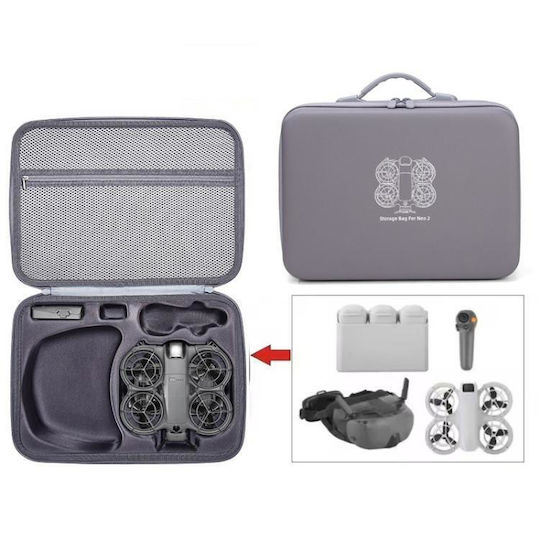 Dji Neo 2 Motion Fly More Combo Σκληρή Θήκη Μεταφοράς Στήριγμα Γκρι