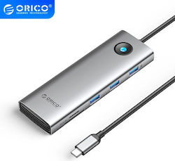 Orico USB-C Docking Station με HDMI 4K PD Ethernet (PW11-9P-GY-EP)